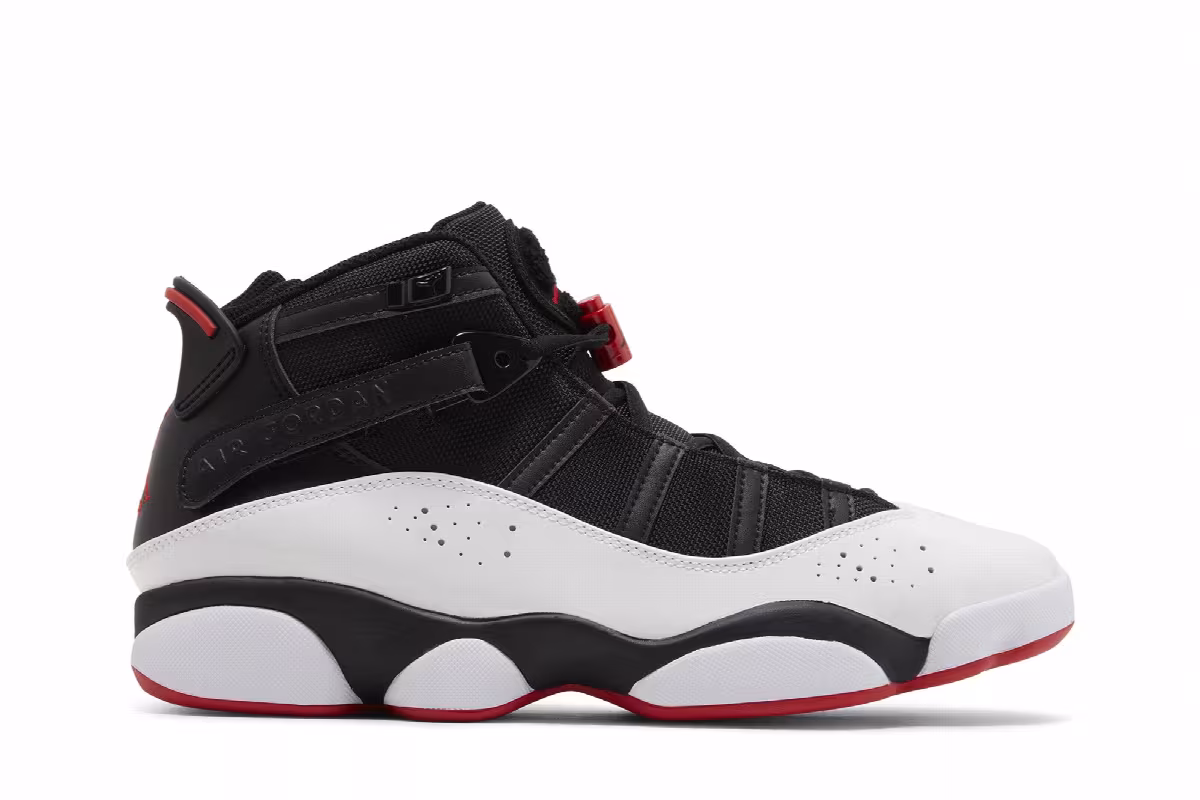 Air Jordan 6 Rings Black Varsity Red, view 2