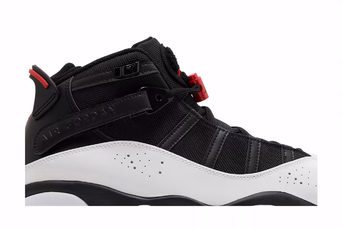 Air Jordan 6 Rings Black Varsity Red, view 3