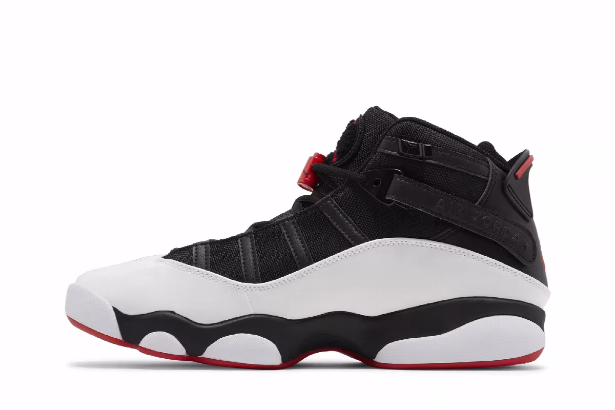 Air Jordan 6 Rings Black Varsity Red, view 4