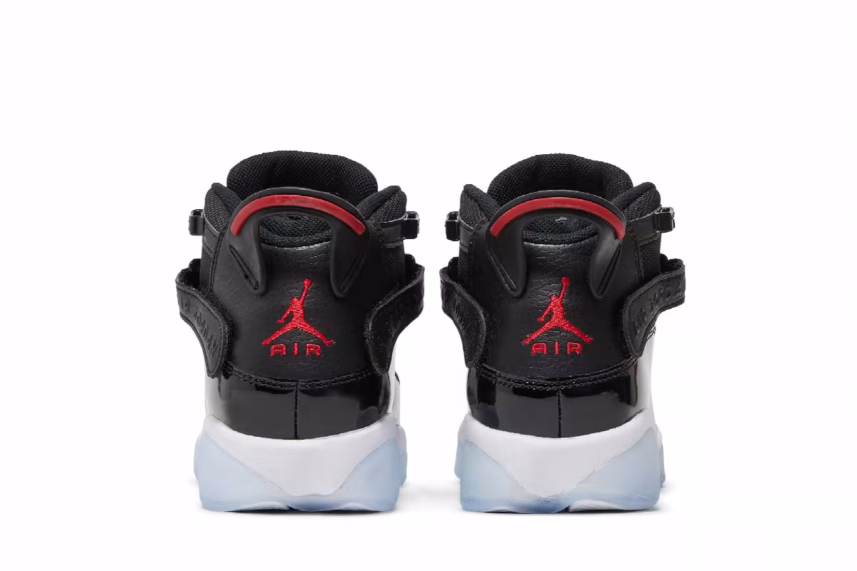 Air Jordan 6 Rings GS Black Gym Red, view 7
