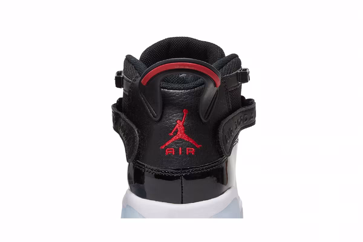 Air Jordan 6 Rings GS Black Gym Red, view 8