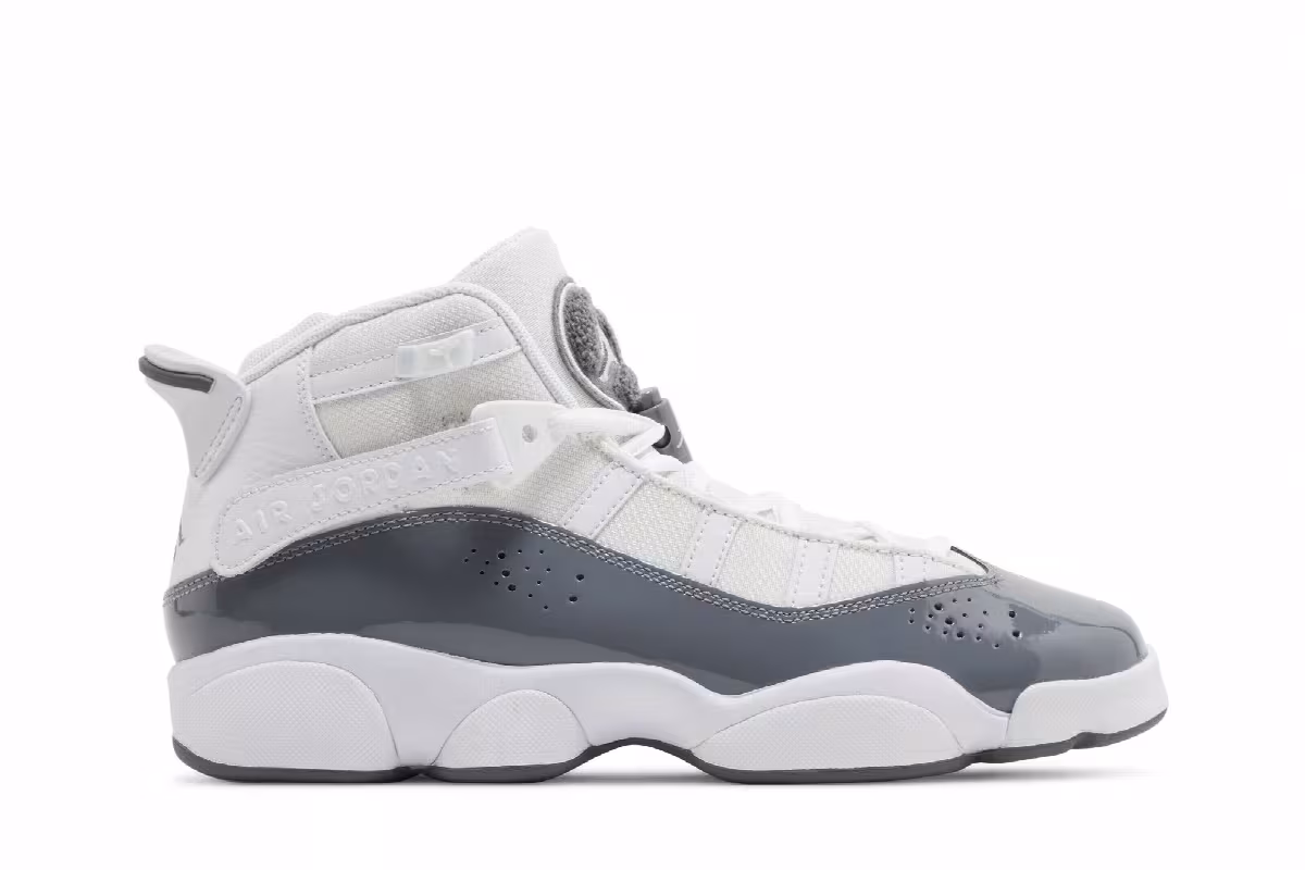 Air Jordan 6 Rings GS White Cool Grey, view 2