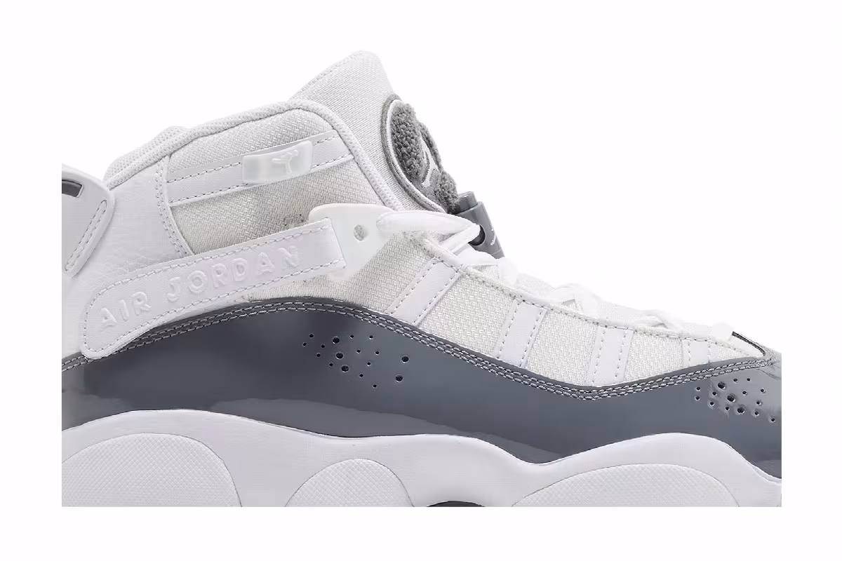 Air Jordan 6 Rings GS White Cool Grey, view 3