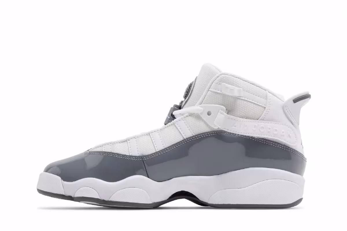 Air Jordan 6 Rings GS White Cool Grey, view 4