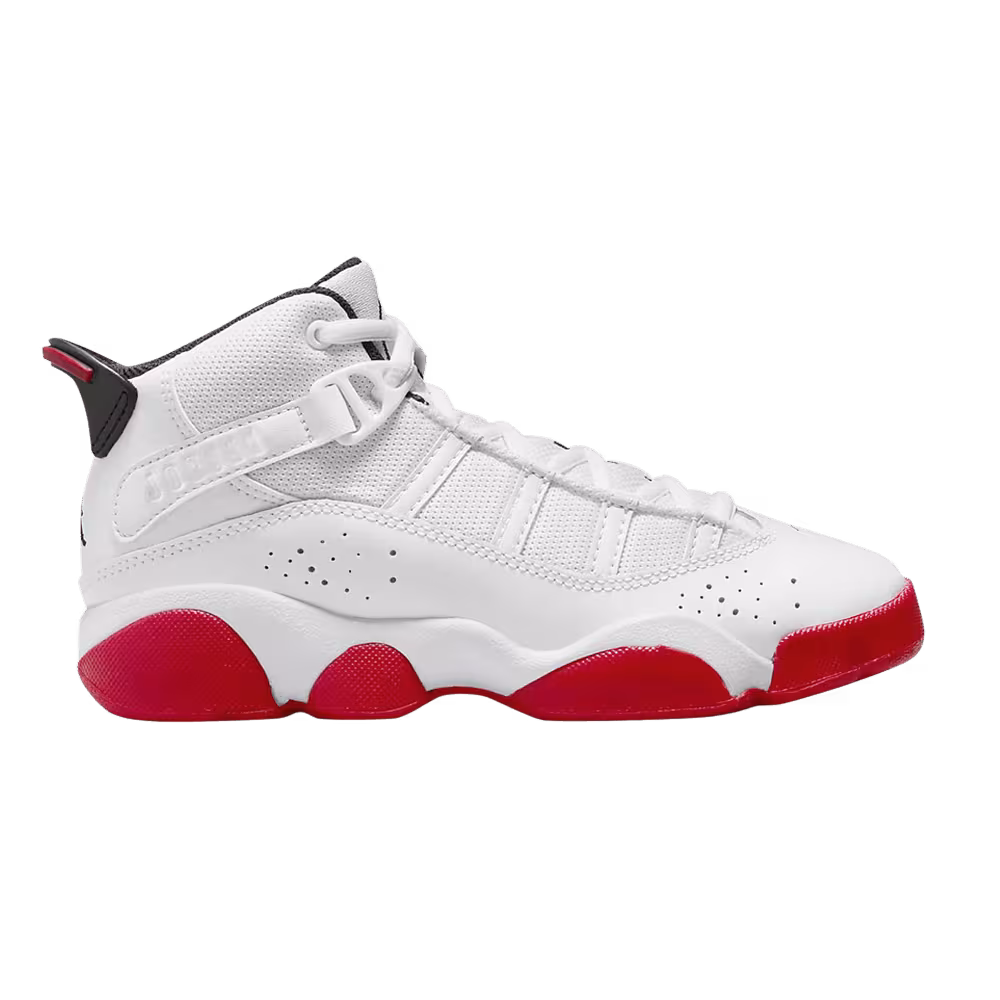 Air Jordan 6 Rings PS White University Red