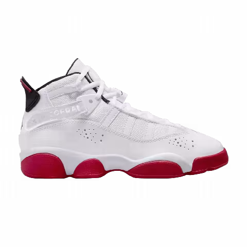 Air Jordan 6 Rings GS 'White University Red'