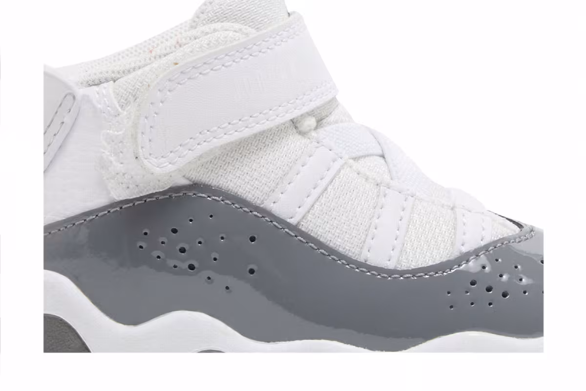 Air Jordan 6 Rings TD White Cool Grey, view 3