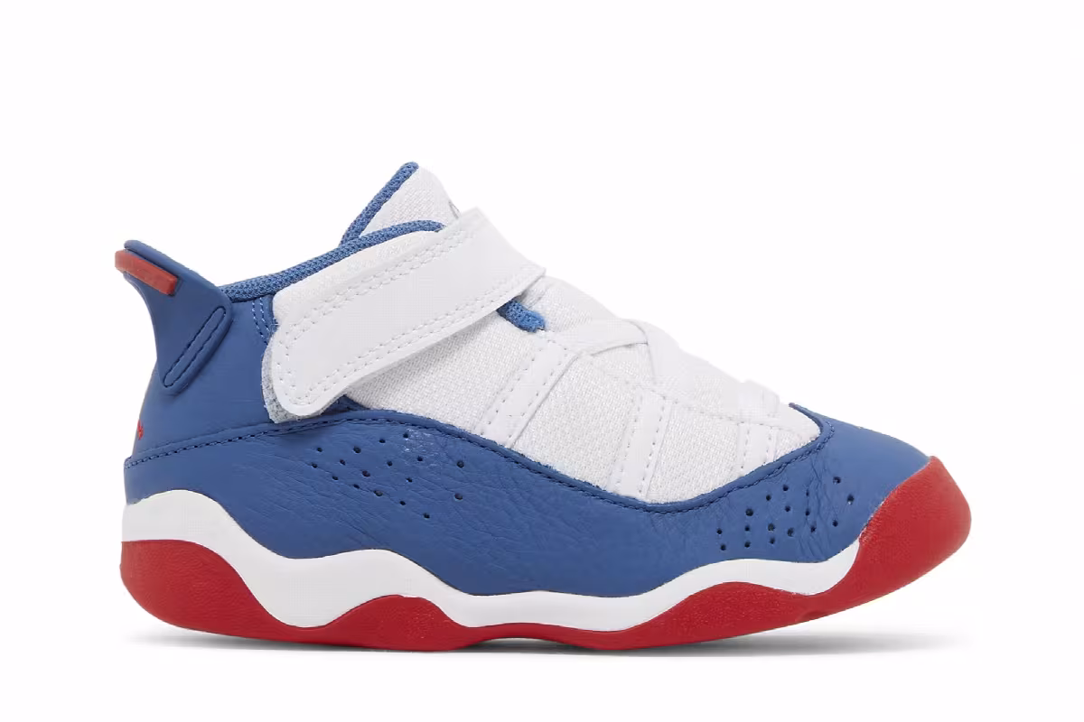 Air Jordan 6 Rings TD White True Blue, view 2