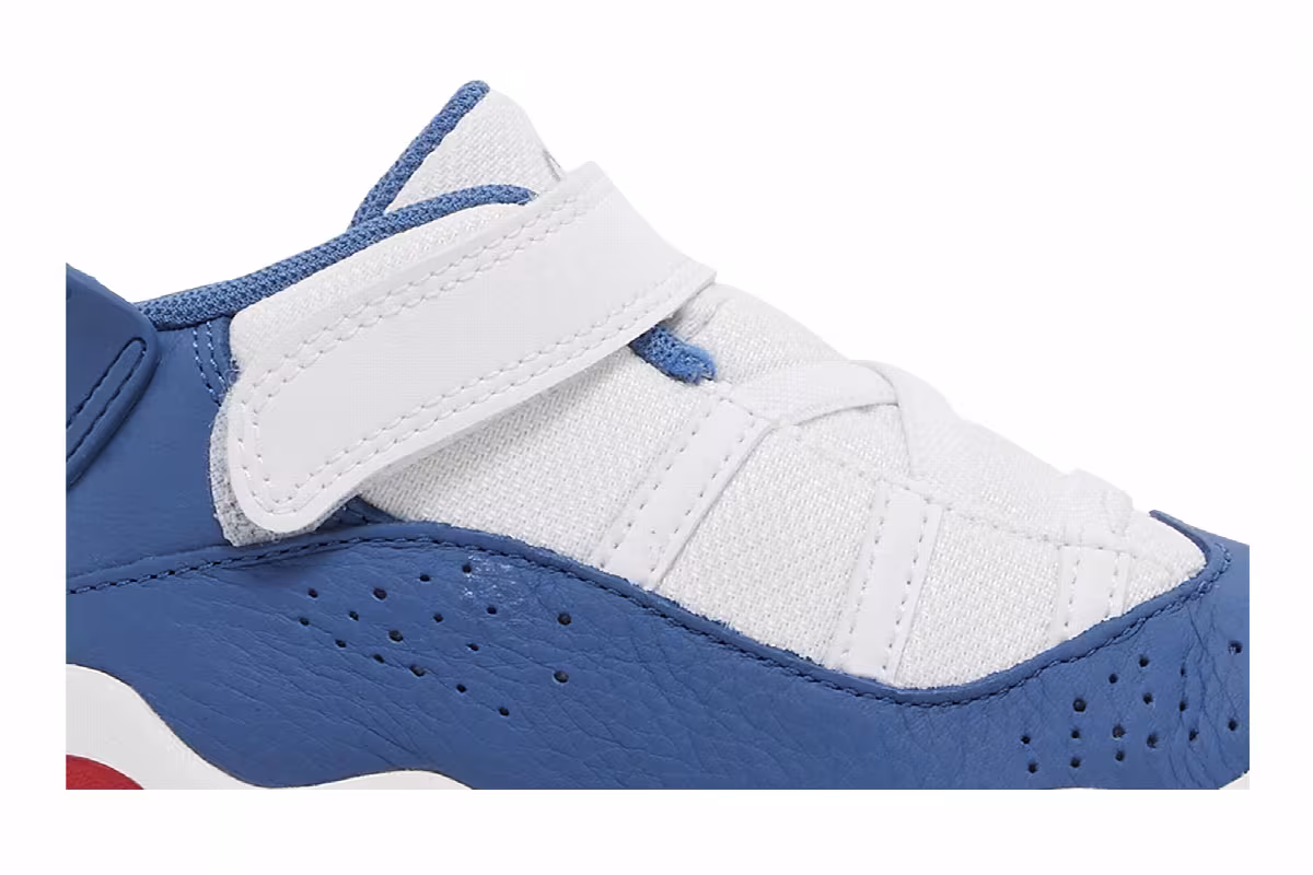 Air Jordan 6 Rings TD White True Blue, view 3