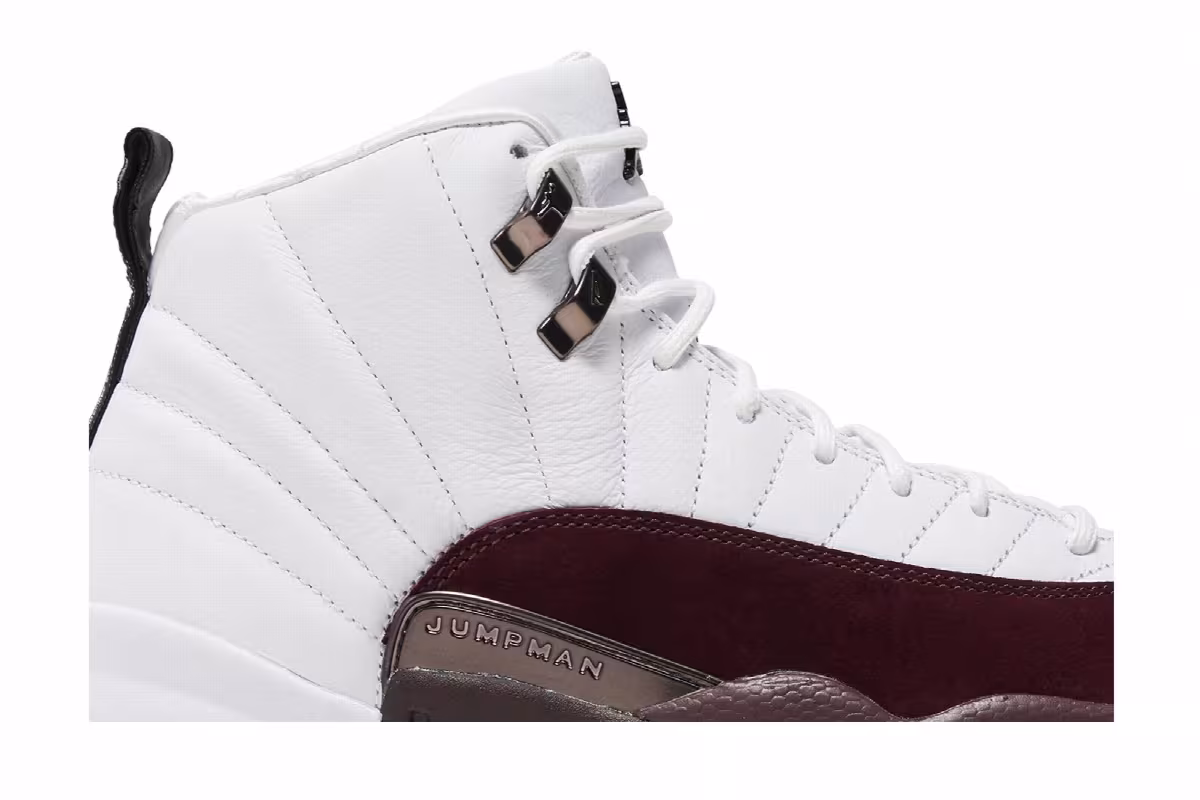 A Ma Maniére x Women's Air Jordan 12 SP White, view 3