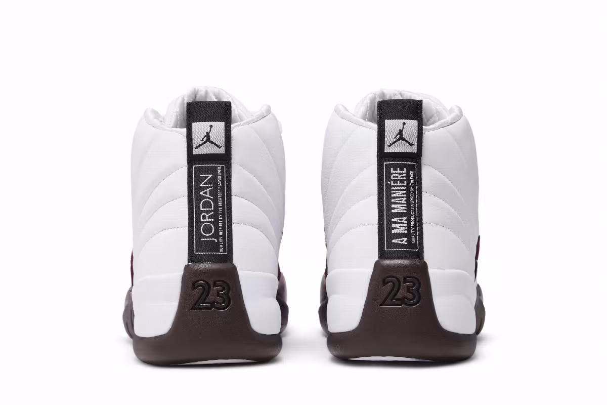 A Ma Maniére x Women's Air Jordan 12 SP White, view 7