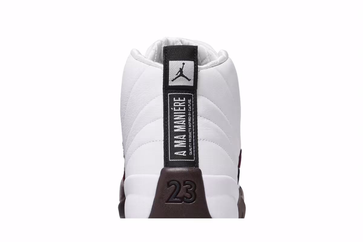 A Ma Maniére x Women's Air Jordan 12 SP White, view 8