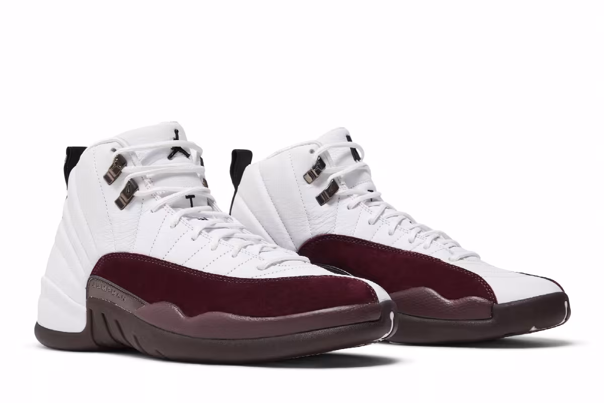A Ma Maniére x Women's Air Jordan 12 SP White, view 9