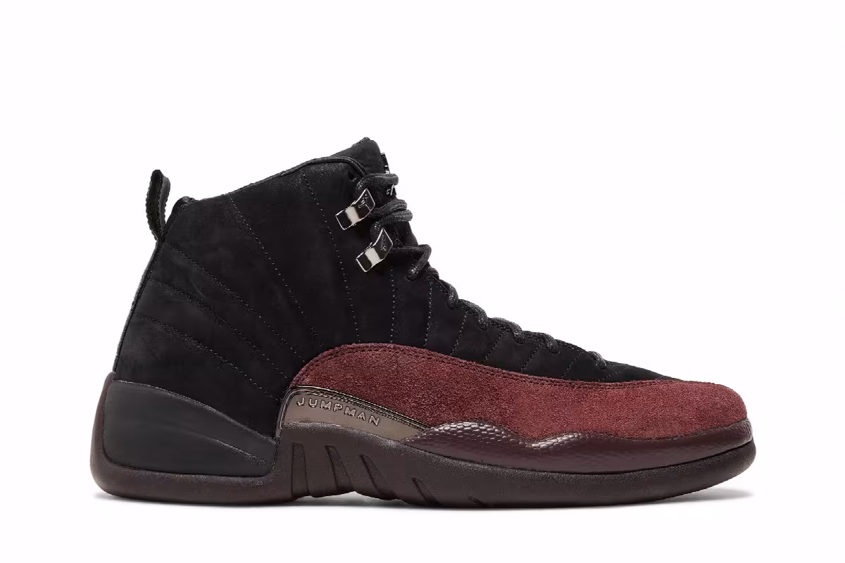 A Ma Maniére x Women's Air Jordan 12 SP Black, view 2