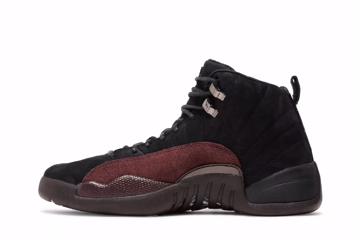 A Ma Maniére x Women's Air Jordan 12 SP Black, view 4