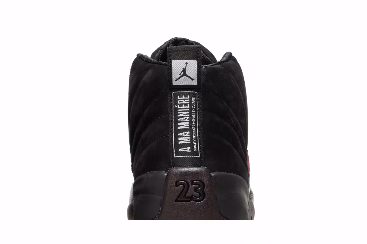 A Ma Maniére x Women's Air Jordan 12 SP Black, view 8