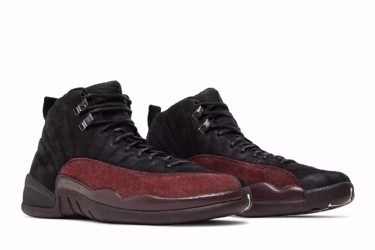 A Ma Maniére x Women's Air Jordan 12 SP Black, view 9