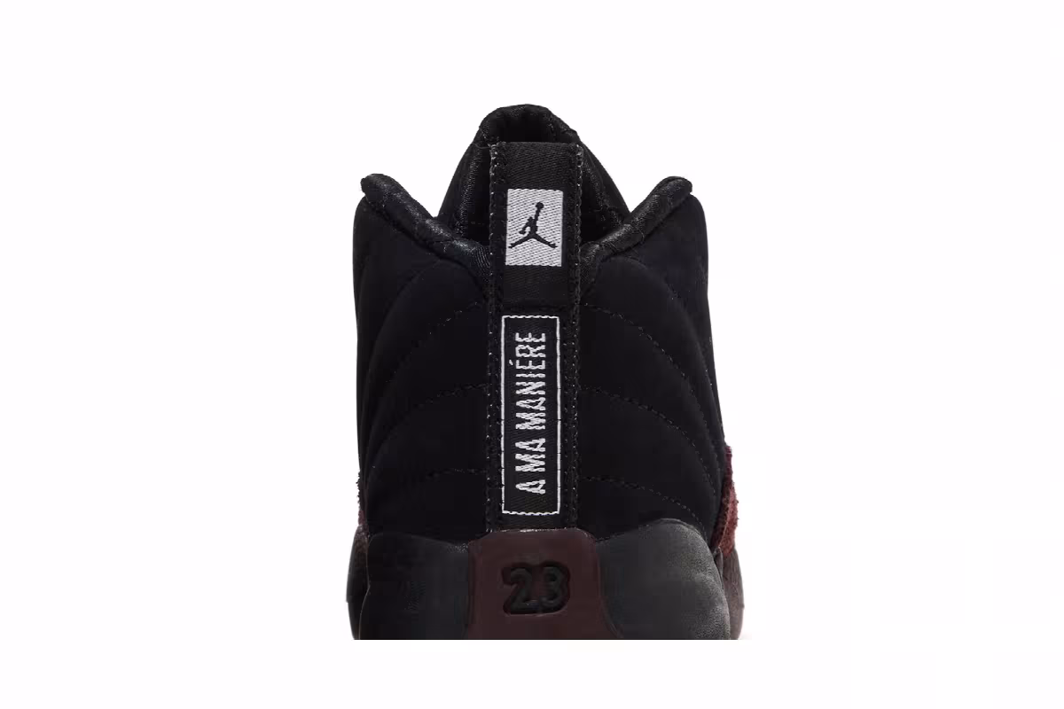 A Ma Maniére x Air Jordan 12 SP TD Black, view 8