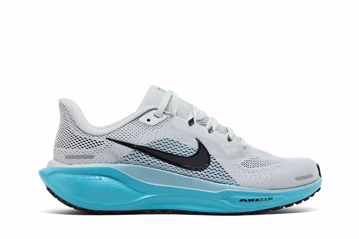 Nike Air Zoom Pegasus 41 Light Silver Denim Turquoise, view 2