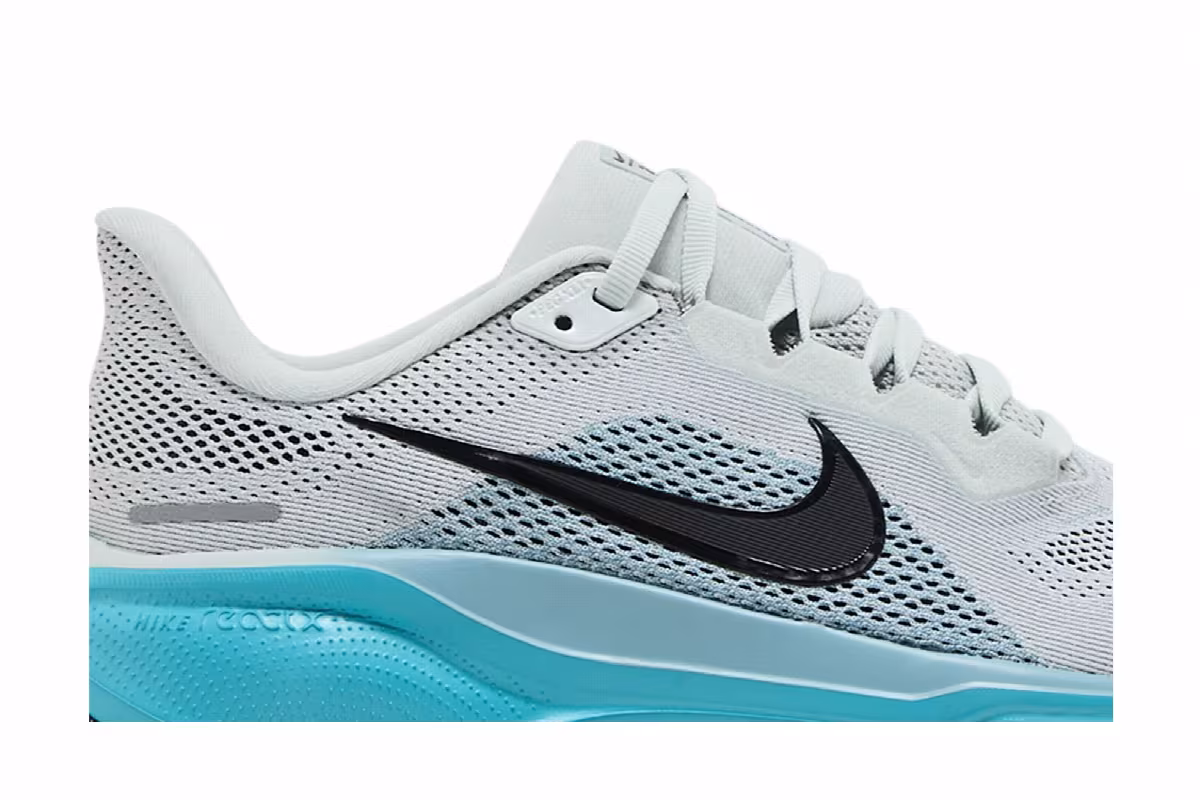 Nike Air Zoom Pegasus 41 Light Silver Denim Turquoise, view 3