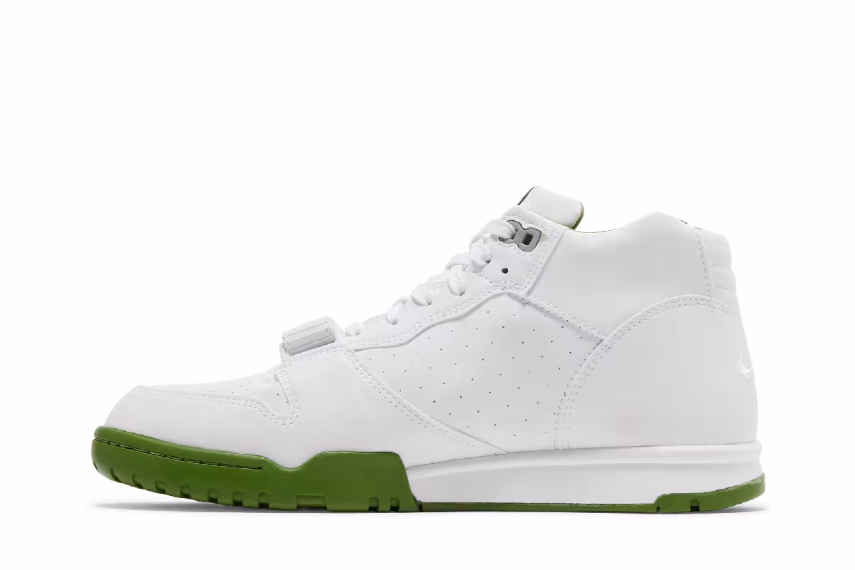 Fragment Design x Nike Air Trainer 1 Mid SP White Chlorophyll, view 4
