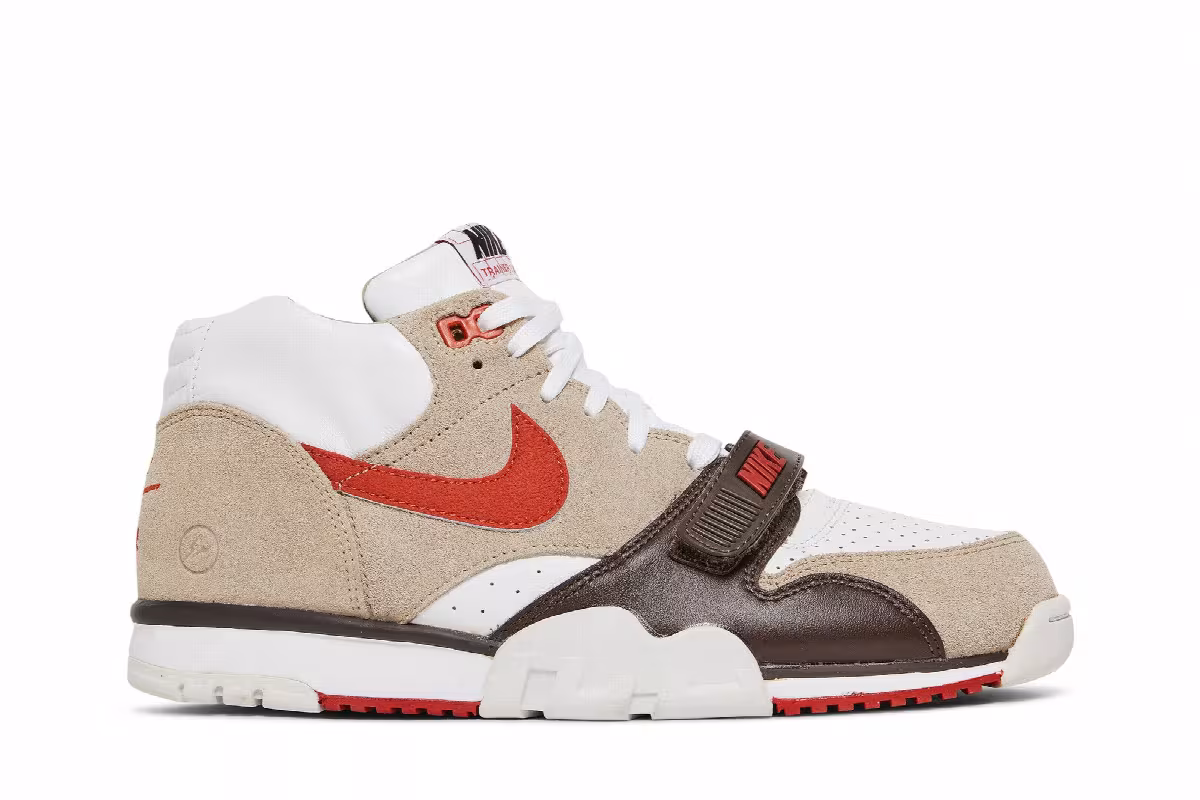 Fragment Design x Nike Air Trainer 1 Mid SP French Open, view 2