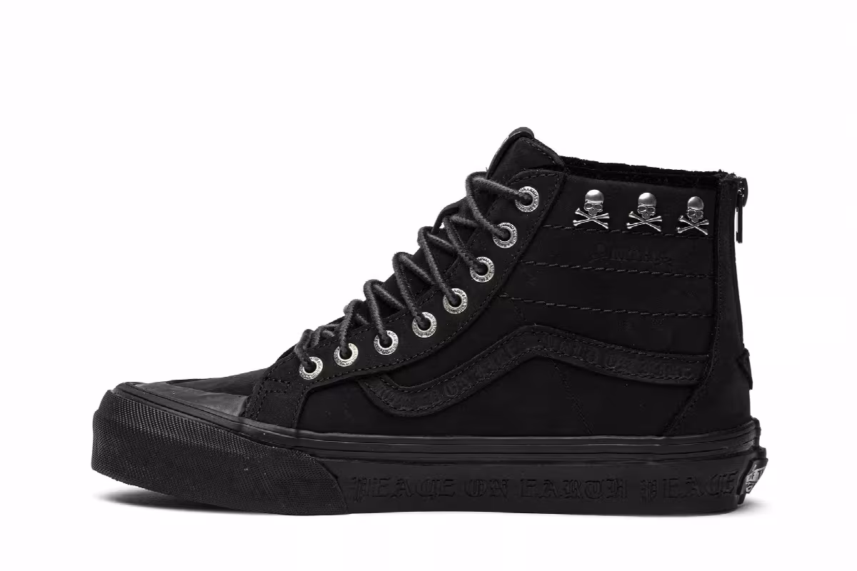 Kith x Mastermind World x Vans Sk8-Hi Reissue Zip LX Black, view 4