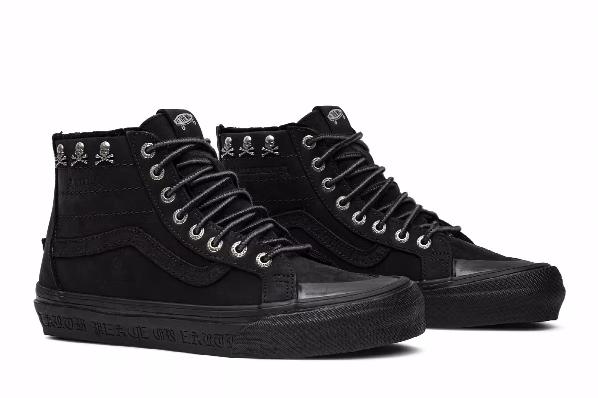 Kith x Mastermind World x Vans Sk8-Hi Reissue Zip LX Black, view 9