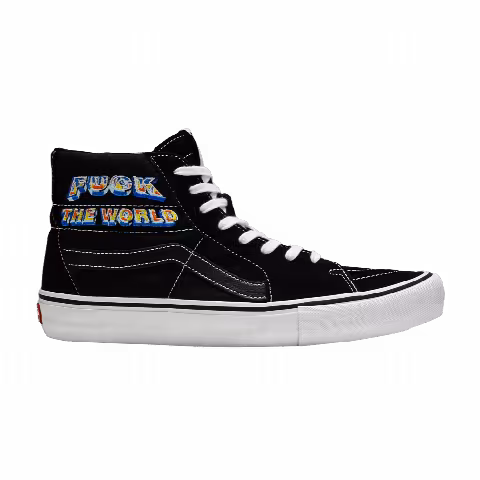 Supreme x Vans Sk8 Hi 'Fuck The World - Black'