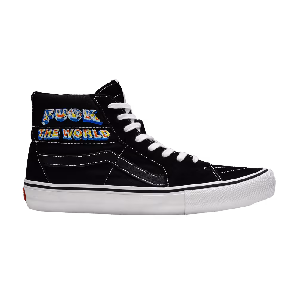 Supreme x Vans Sk8 Hi Fuck The World - Black