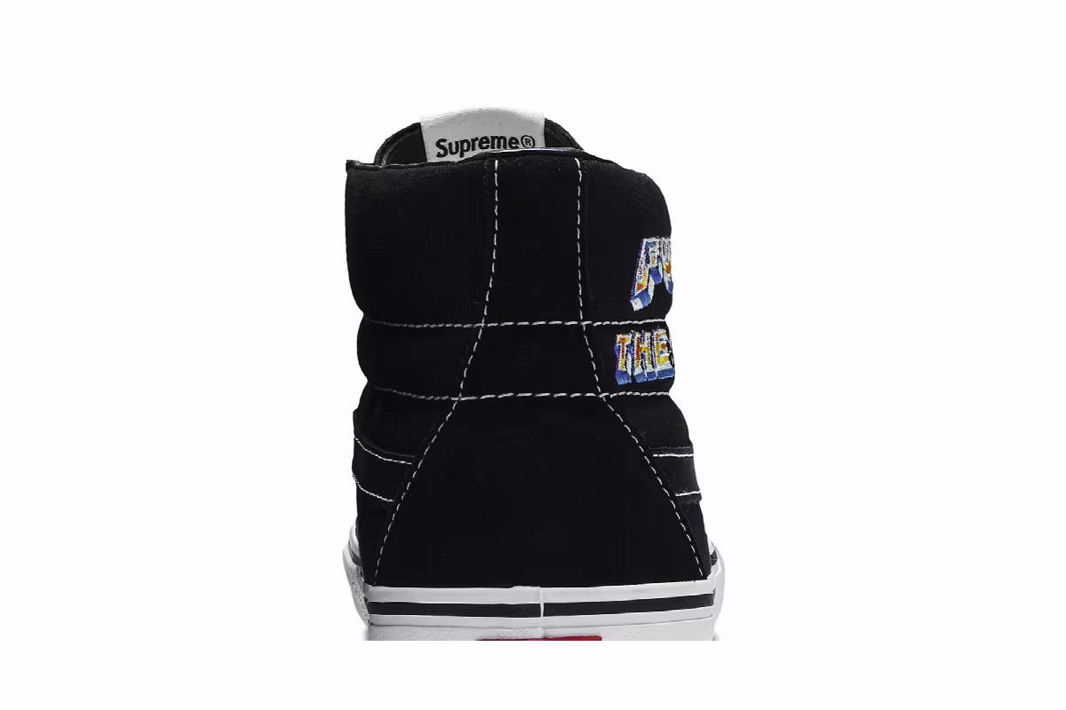 Supreme x Vans Sk8 Hi Fuck The World - Black, view 8
