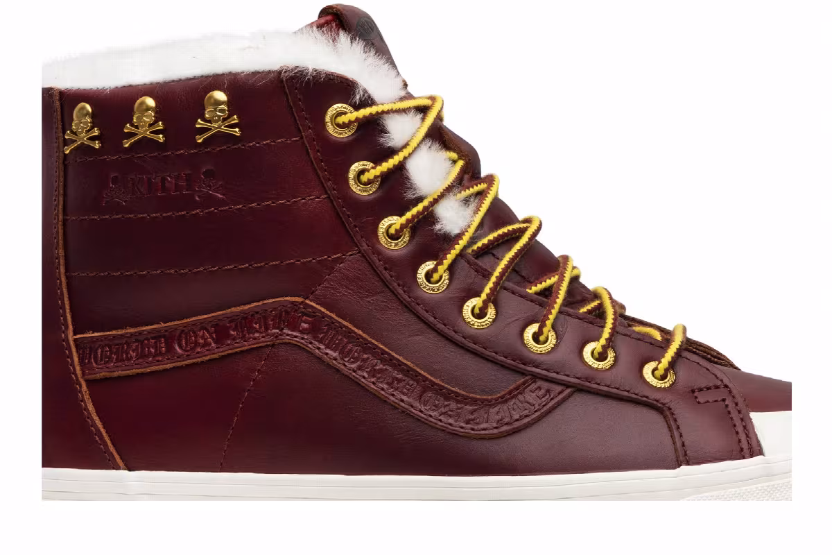 Kith x Mastermind World x Vans Sk8-Hi Reissue Zip LX Brown, view 3