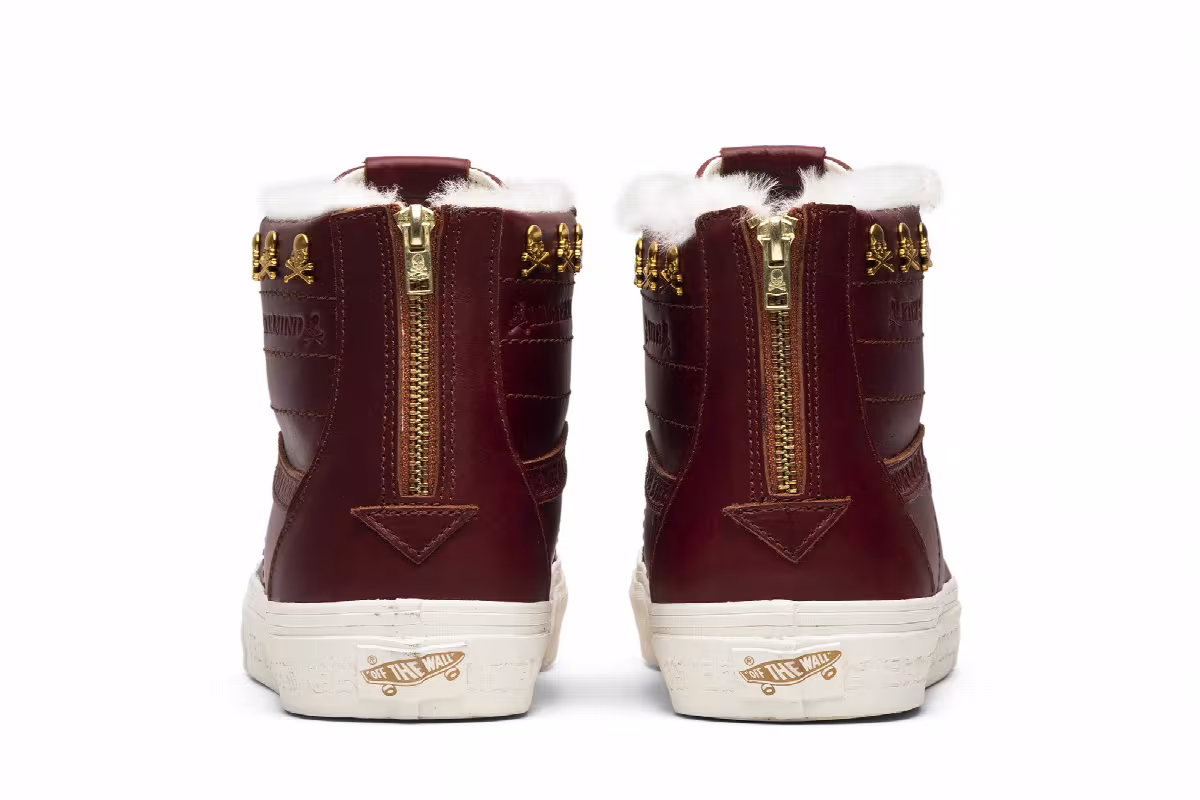 Kith x Mastermind World x Vans Sk8-Hi Reissue Zip LX Brown, view 7