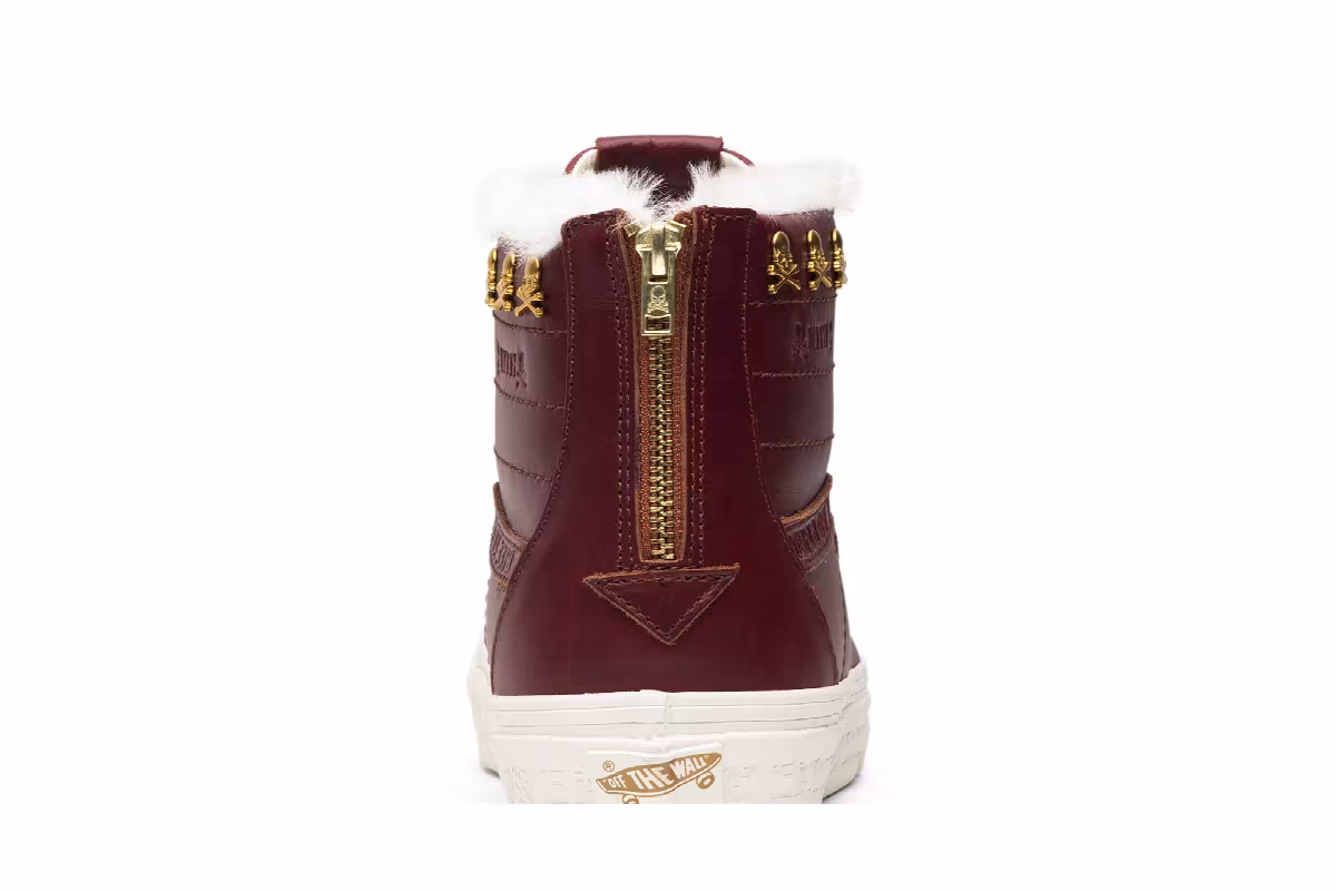 Kith x Mastermind World x Vans Sk8-Hi Reissue Zip LX Brown, view 8