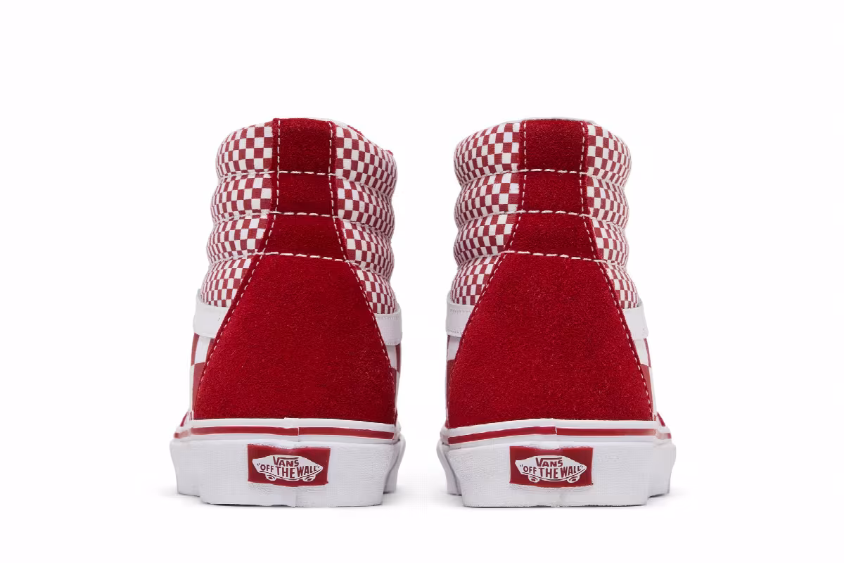 Vans Sk8-Hi Red Mix Checker, view 7