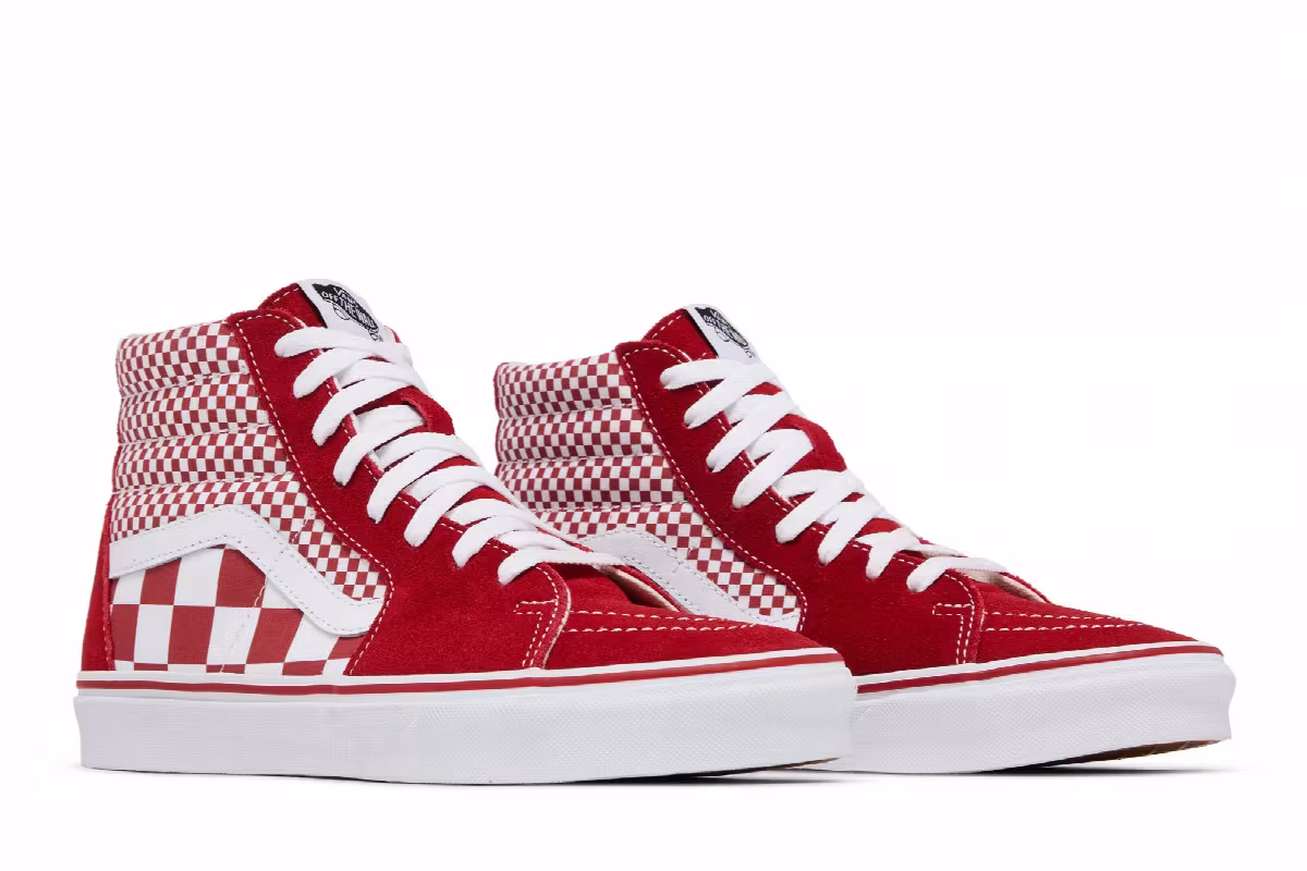 Vans Sk8-Hi Red Mix Checker, view 9