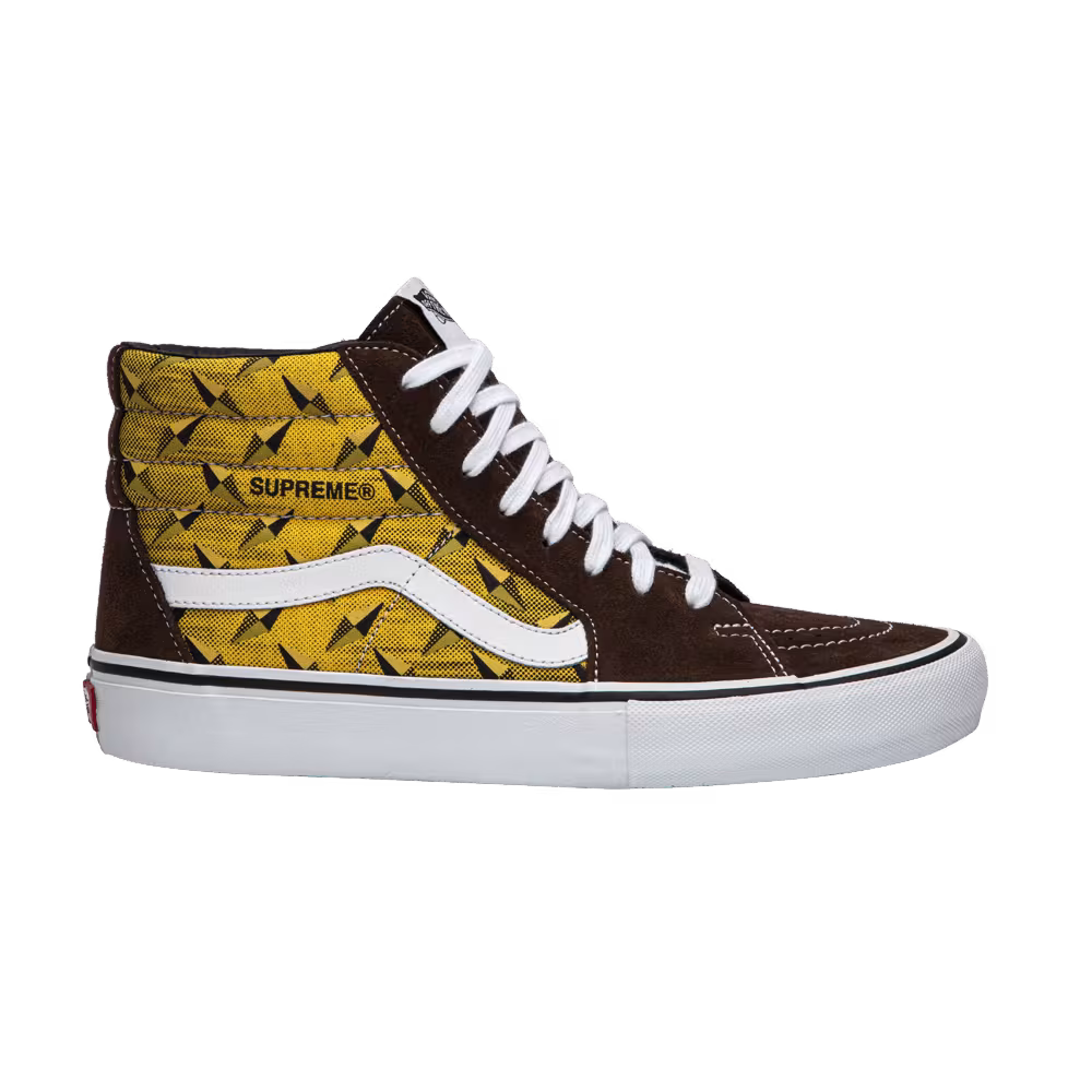 Supreme x Vans Sk8-Hi Pro Diamond Plate Brown