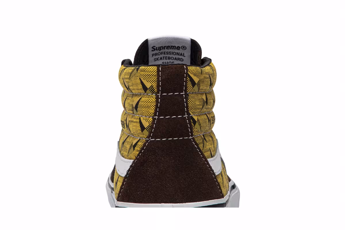 Supreme x Vans Sk8-Hi Pro Diamond Plate Brown, view 8
