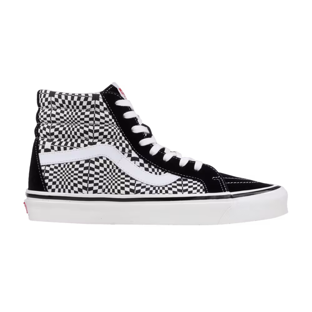 Vans Sk8-Hi 38 DX Warp Check - Black White