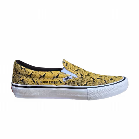 Supreme x Vans Classic Slip-On Pro 'Diamond Plate Yellow'