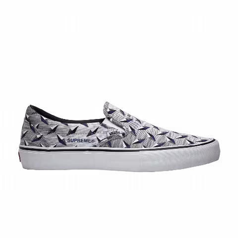 Supreme x Vans Classic Slip-On Pro 'Diamond Plate White'