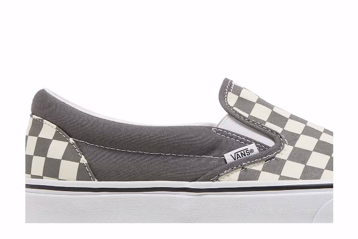 Vans Classic Slip-On Pewter Checkerboard, view 3