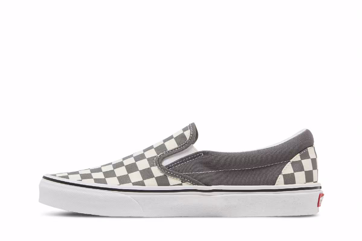 Vans Classic Slip-On Pewter Checkerboard, view 4