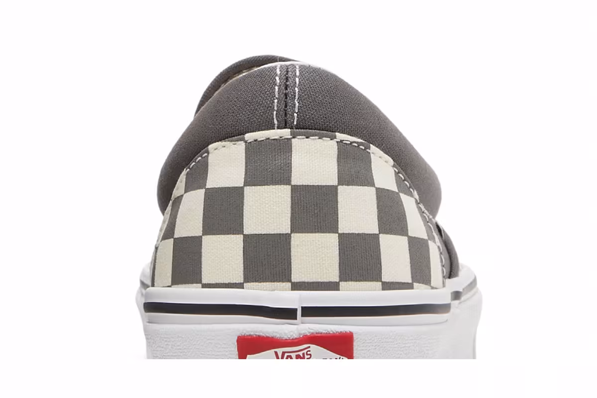 Vans Classic Slip-On Pewter Checkerboard, view 8