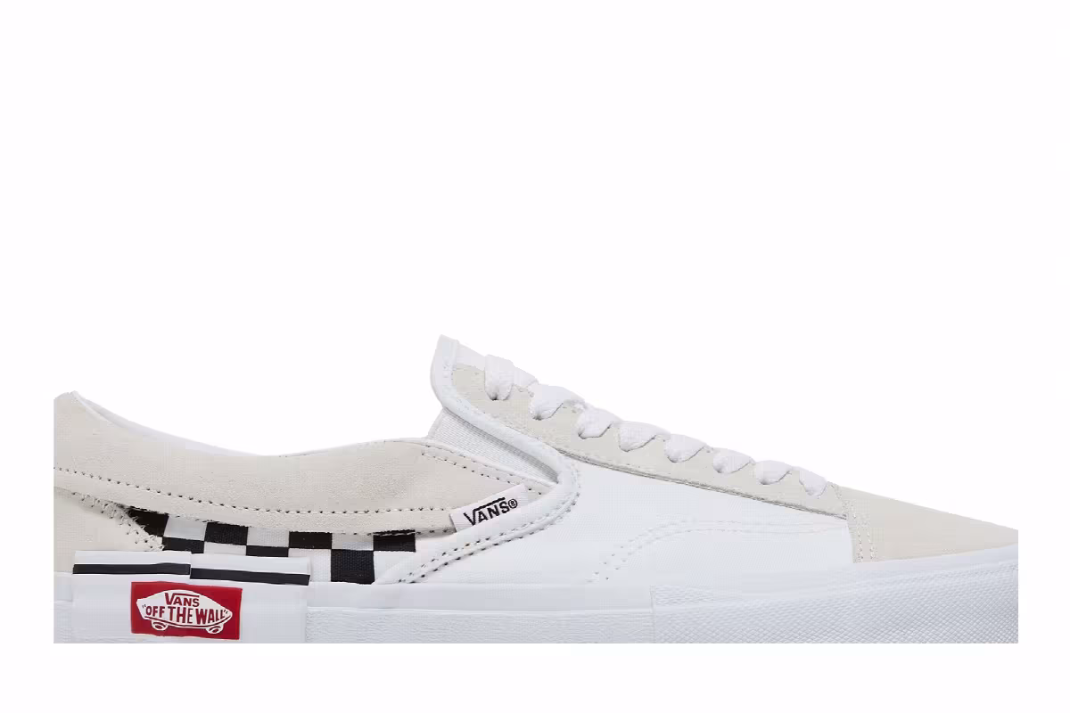 Vans Slip-On CAP White Black Checkerboard, view 3