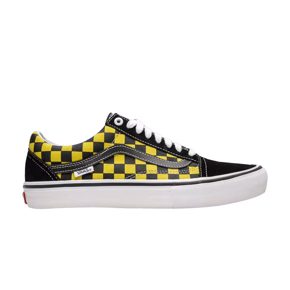 Vans Skate Old Skool Checkerboard - Black Aspen Gold