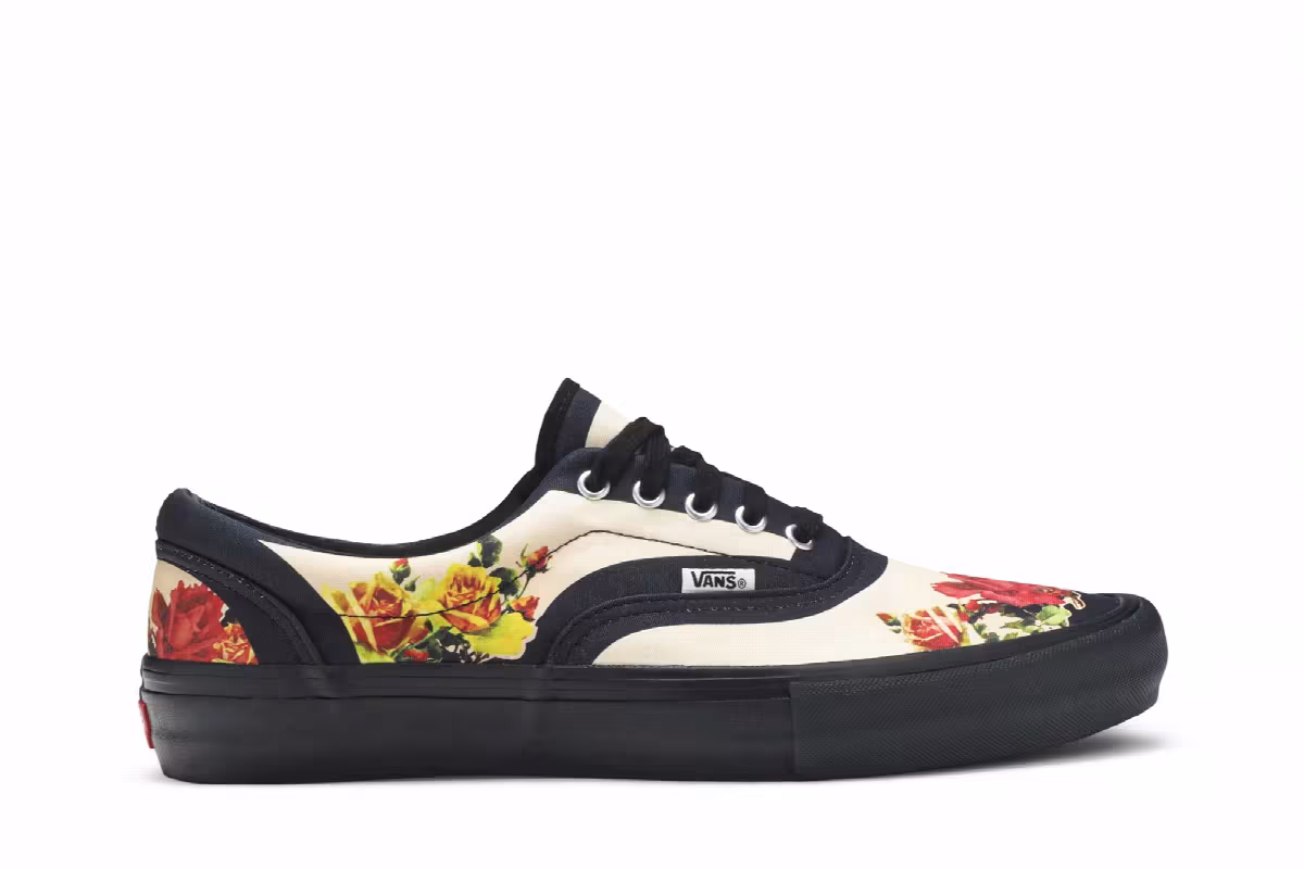 Supreme x Jean Paul Gaultier x Vans Era Pro Floral, view 2