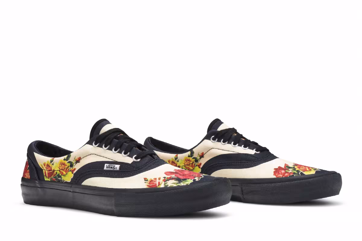 Supreme x Jean Paul Gaultier x Vans Era Pro Floral, view 9