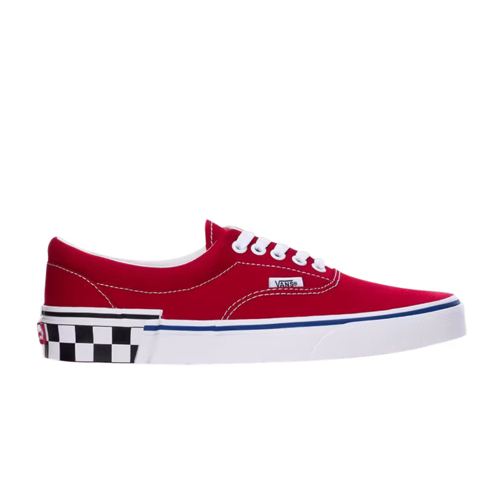 Vans Era Check Block - Tango Red