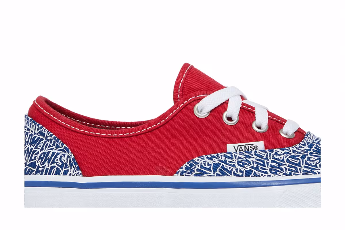 Fucking Awesome x Vans Authentic C Pro Red Blue, view 3